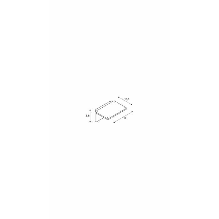 ANGOLUX SENSOR WL, LED  Wandaufbauleuchte, IP44, anthrazit, 3000K 2