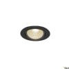 NEW TRIA rund, LED  Deckeneinbauleuchte, schwarz, 1800-3000K, 7,2W 8