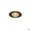 NEW TRIA rund, LED  Deckeneinbauleuchte, schwarz, 1800-3000K, 7,2W 10