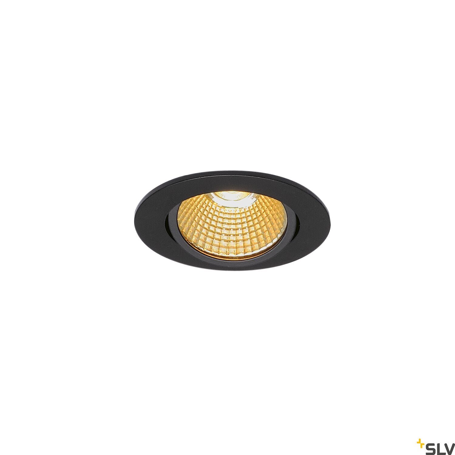 NEW TRIA rund, LED  Deckeneinbauleuchte, schwarz, 1800-3000K, 7,2W 3