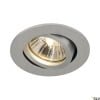 NEW TRIA 68,  Deckeneinbauleuchte, QPAR51 alu gebürstet 50W 2 cm 6