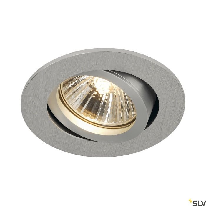 NEW TRIA 68,  Deckeneinbauleuchte, QPAR51 alu gebürstet 50W 2 cm