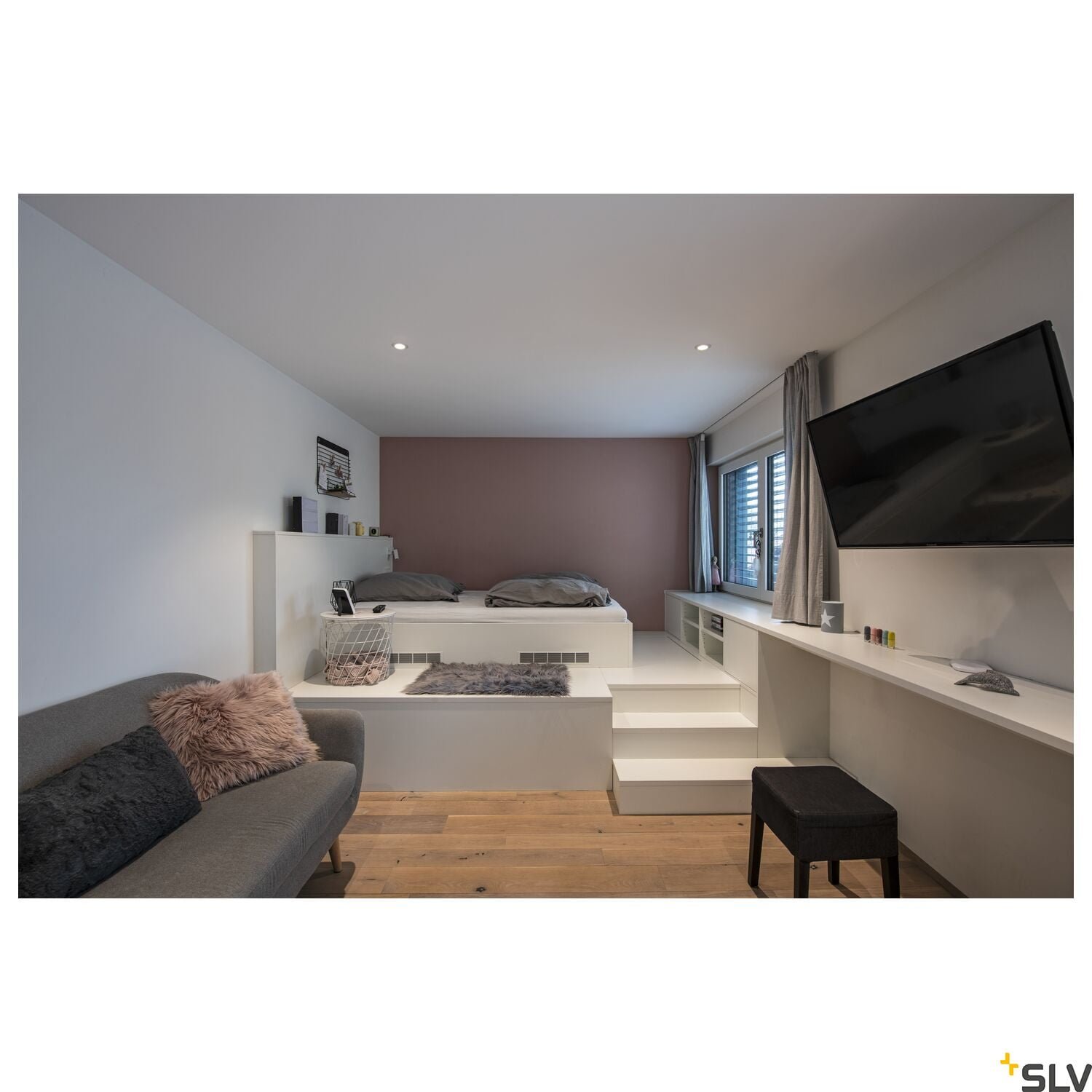 NEW TRIA rund, LED  Deckeneinbauleuchte, weiß, 1800-3000K, 7,2W 4