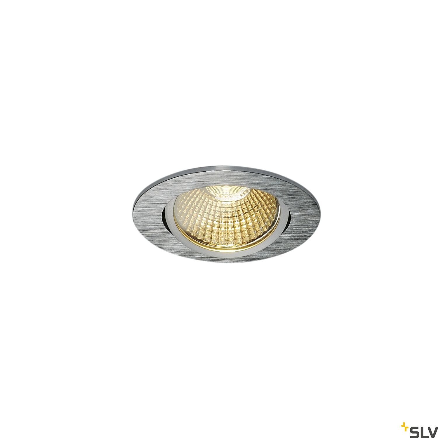 NEW TRIA rund, LED  Deckeneinbauleuchte, alu gebürstet, 1800-3000K 7,2W