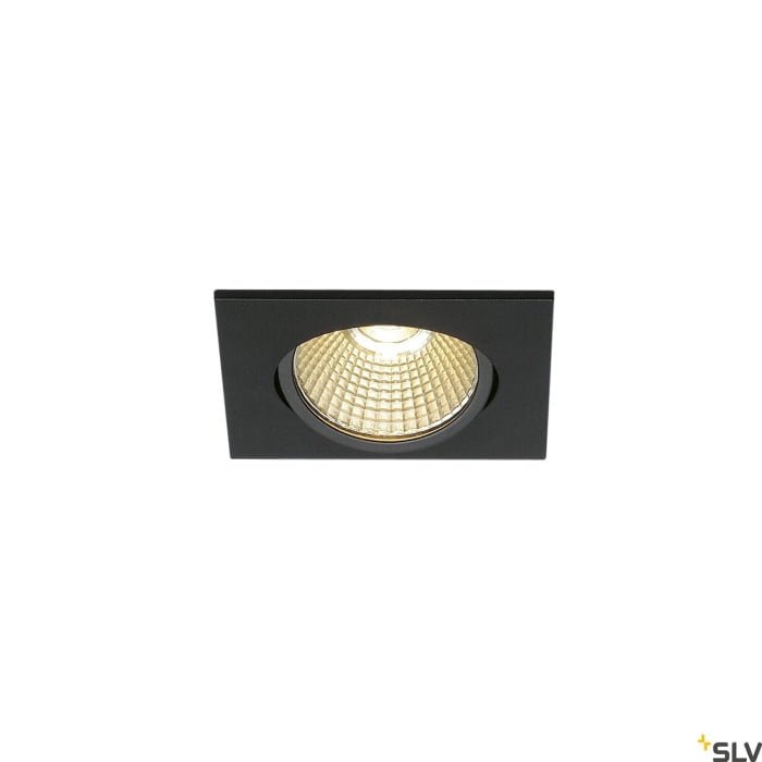 NEW TRIA eckig, LED  Deckeneinbauleuchte, schwarz, 1800-3000K, 7,2W