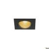 NEW TRIA eckig, LED  Deckeneinbauleuchte, schwarz, 1800-3000K, 7,2W 7