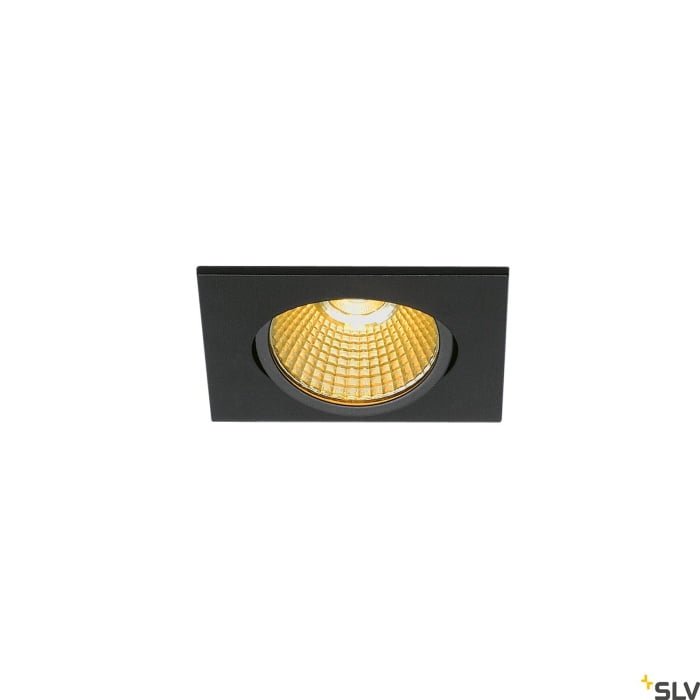 NEW TRIA eckig, LED  Deckeneinbauleuchte, schwarz, 1800-3000K, 7,2W 3