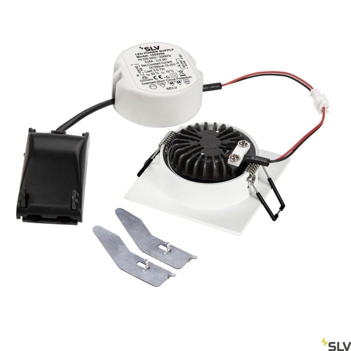NEW TRIA eckig, LED  Deckeneinbauleuchte, weiß, 1800-3000K, 7,2W 2
