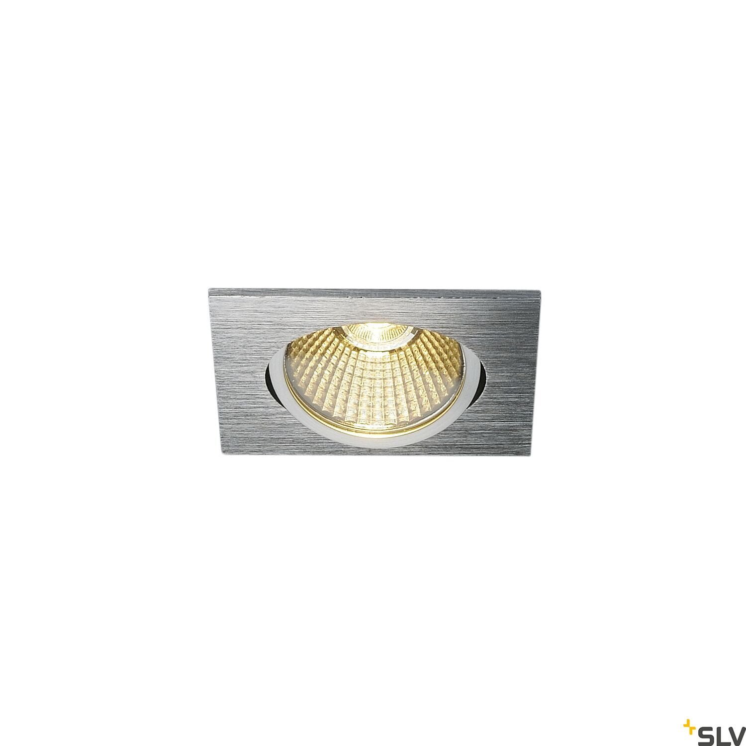 NEW TRIA eckig, LED  Deckeneinbauleuchte, alu gebürstet, 1800-3000K 7,2W