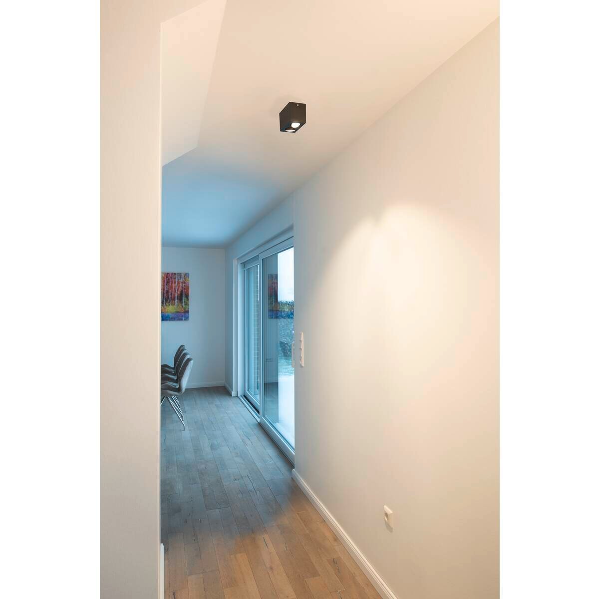 TRILEDO Double, LED Indoor Deckenaufbauleuchte, schwarz, 3000K, 16W 2