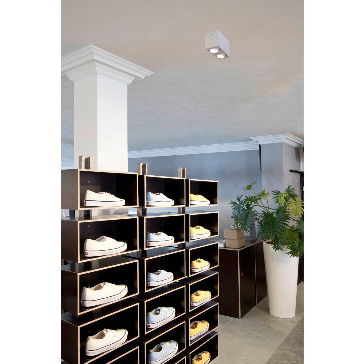 TRILEDO Double, LED Indoor Deckenaufbauleuchte, weiß, 3000K, 16W 2