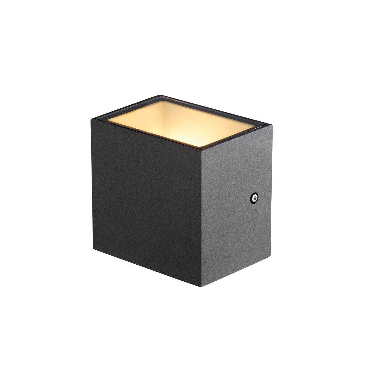 SITRA CUBE WL, LED  Wand- und Deckenaufbauleuchte, anthrazit, IP44, 3000K, 10W 3