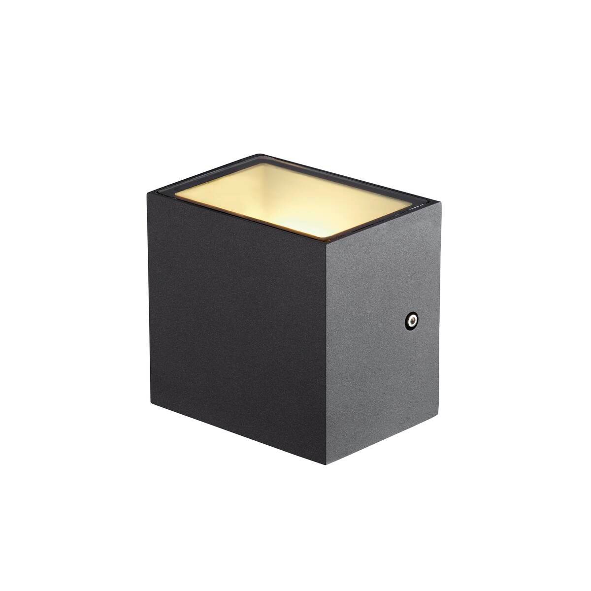 SITRA CUBE WL, LED  Wand- und Deckenaufbauleuchte, anthrazit, IP44, 3000K, 10W 4