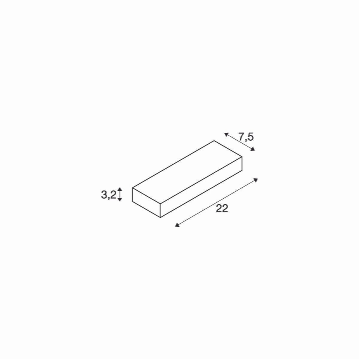 PEMA® WL, LED  Wandaufbauleuchte, IP54, antracite, 3000K 2