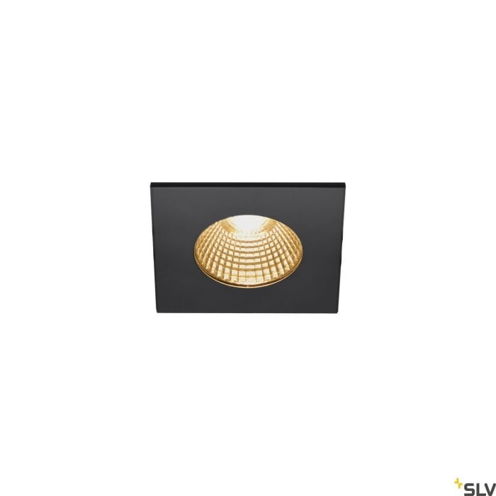 PATTA-I, LED  Deckeneinbauleuchte, eckig DL IP65 schwarz 1800-3000K 3