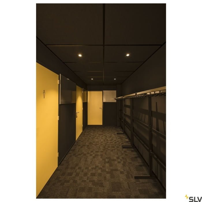 PATTA-I, LED  Deckeneinbauleuchte, eckig DL IP65 schwarz 1800-3000K 4