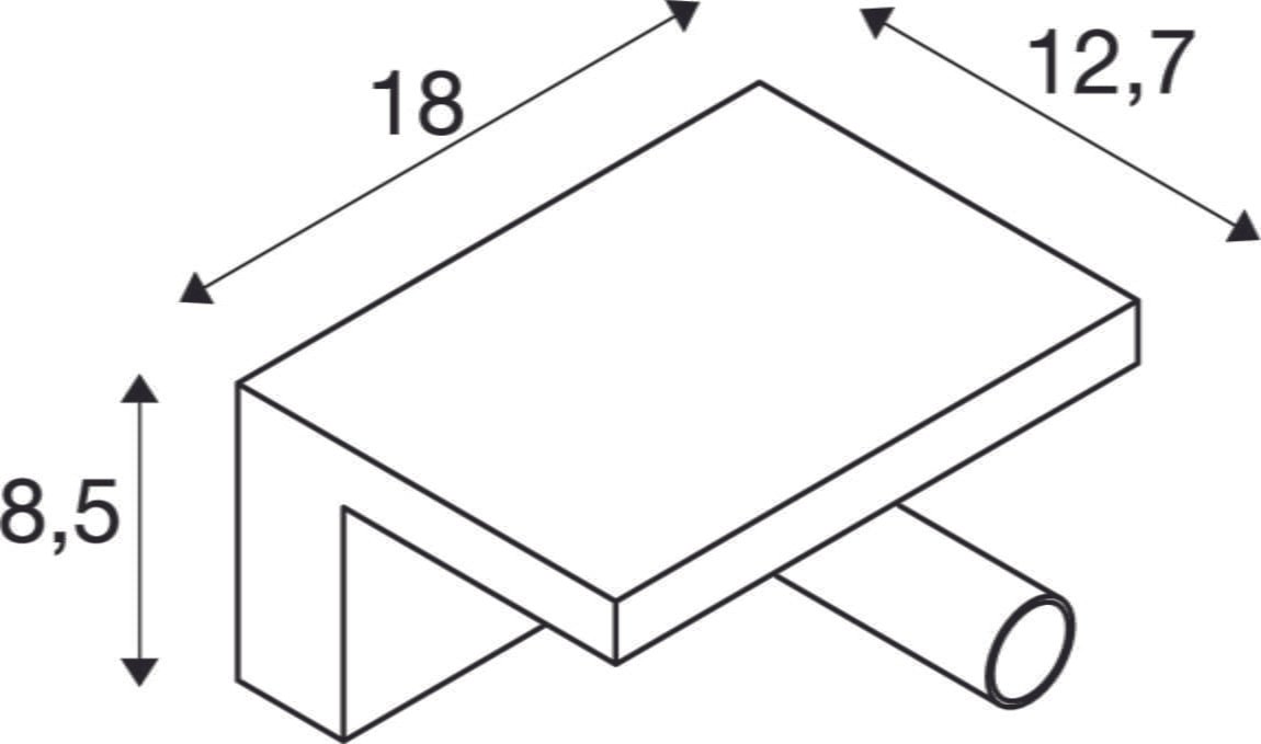 KARPO, LED  Wandaufbauleuchte, weiß, 3000K 6