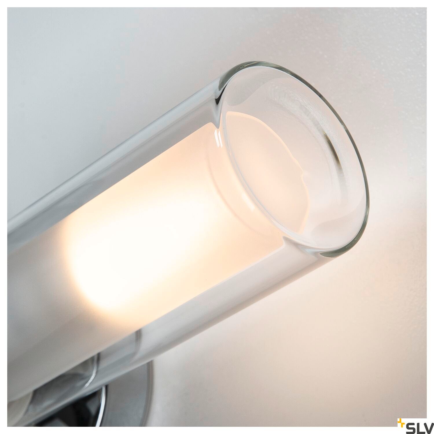 WL Wandleuchte 106, doppel Glas, chrom 2xE14 3