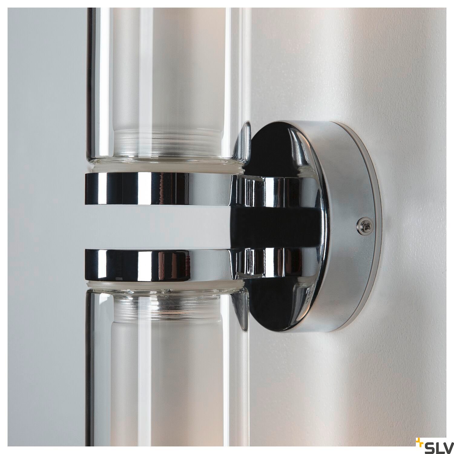 WL Wandleuchte 106, doppel Glas, chrom 2xE14 2