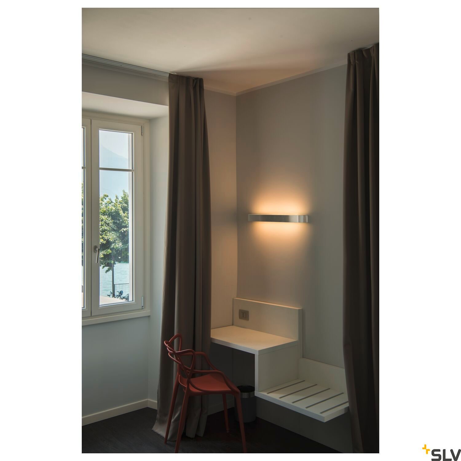 ARLINA 60,  LED Wandaufbauleuchte alu 3000K 3