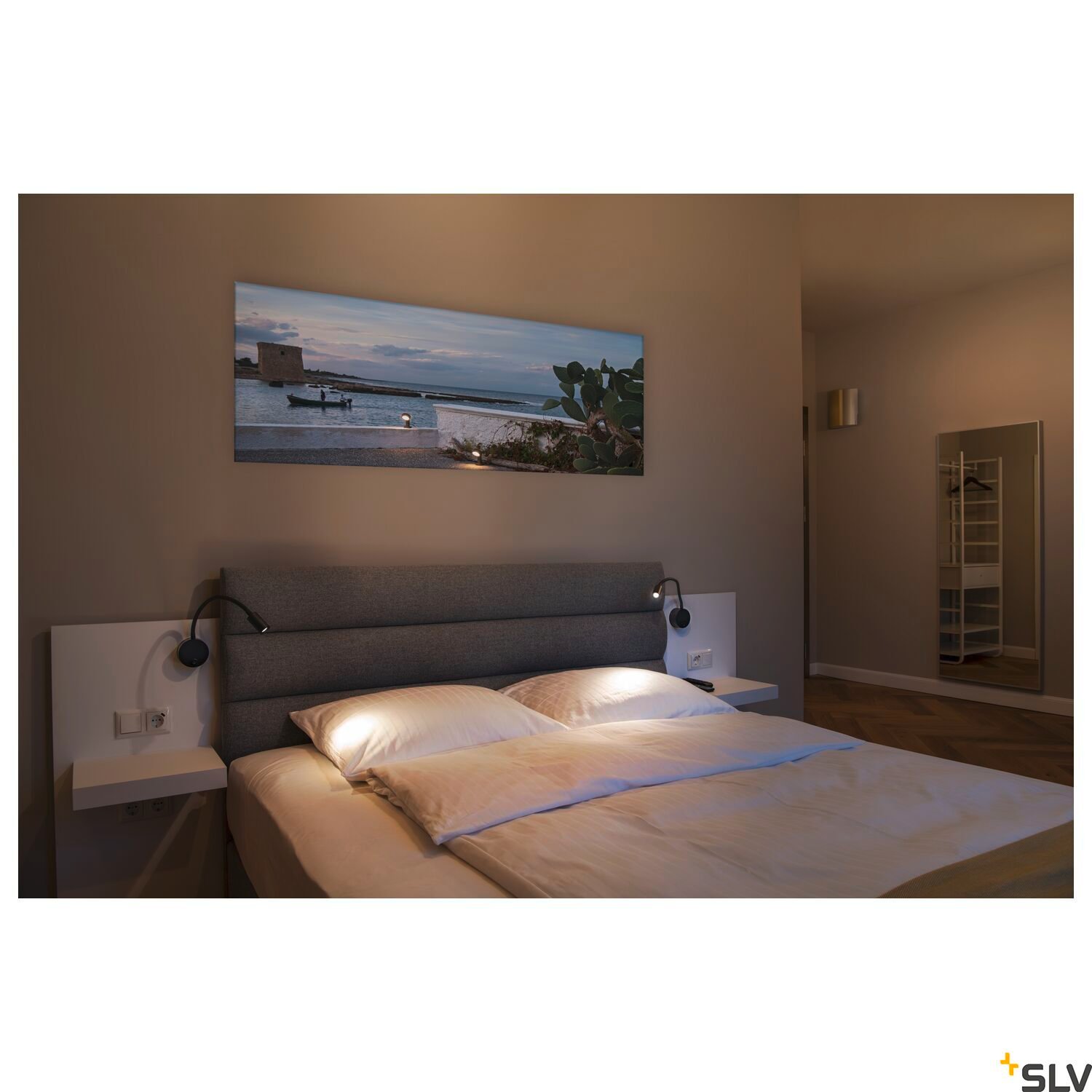 DIO FLEX PLATE, LED  Wandaufbauleuchte, schwarz, 2700K 4