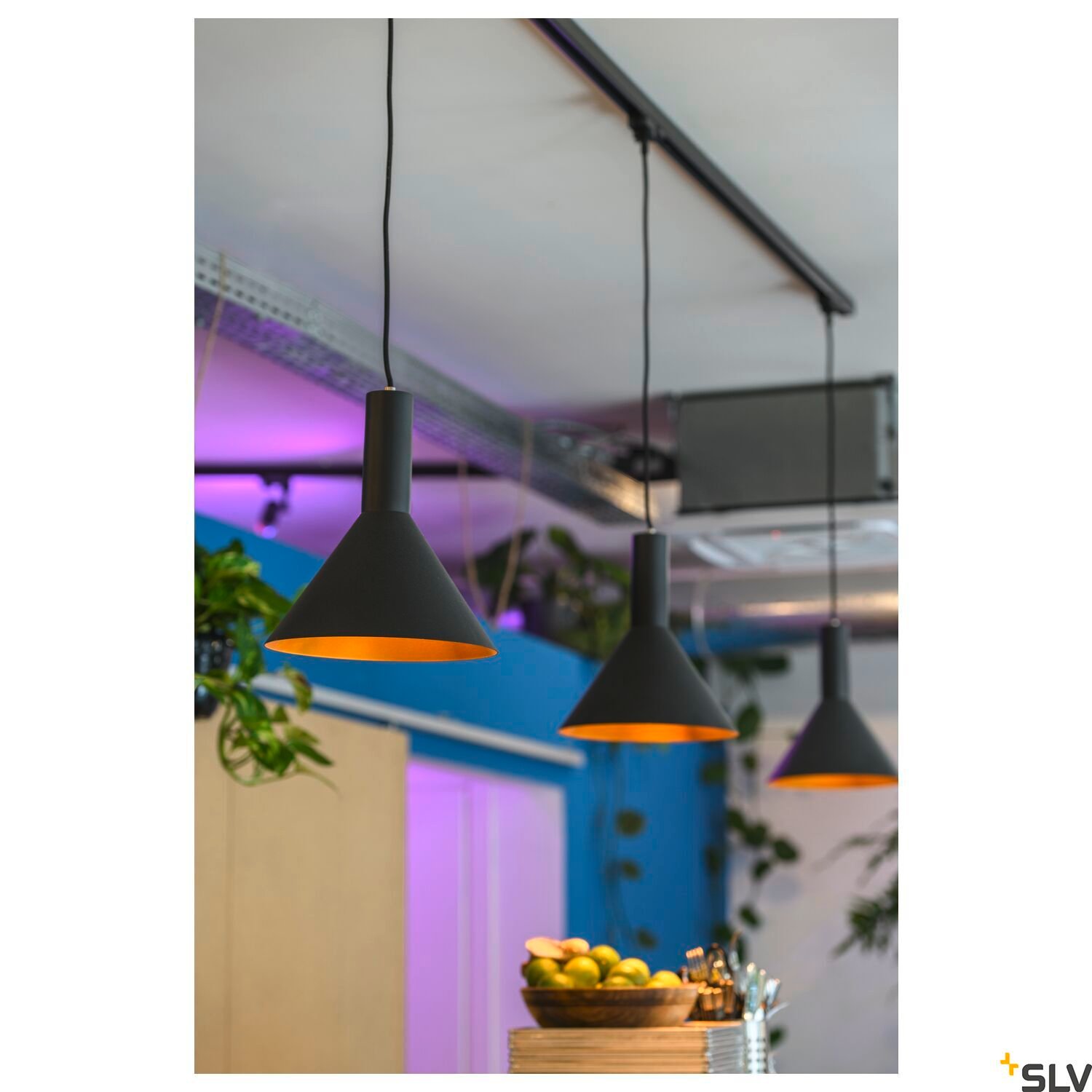 PHELIA 20,  Pendelleuchte, schwarz/gold 4