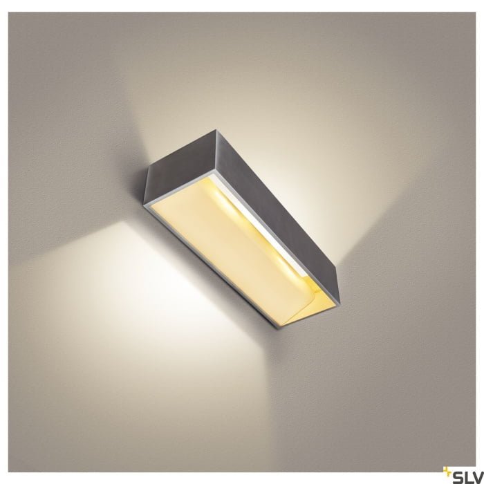 LOGS IN L  LED Wandaufbauleuchte aluminium/weiß 3000K TRIAC dimmbar 3