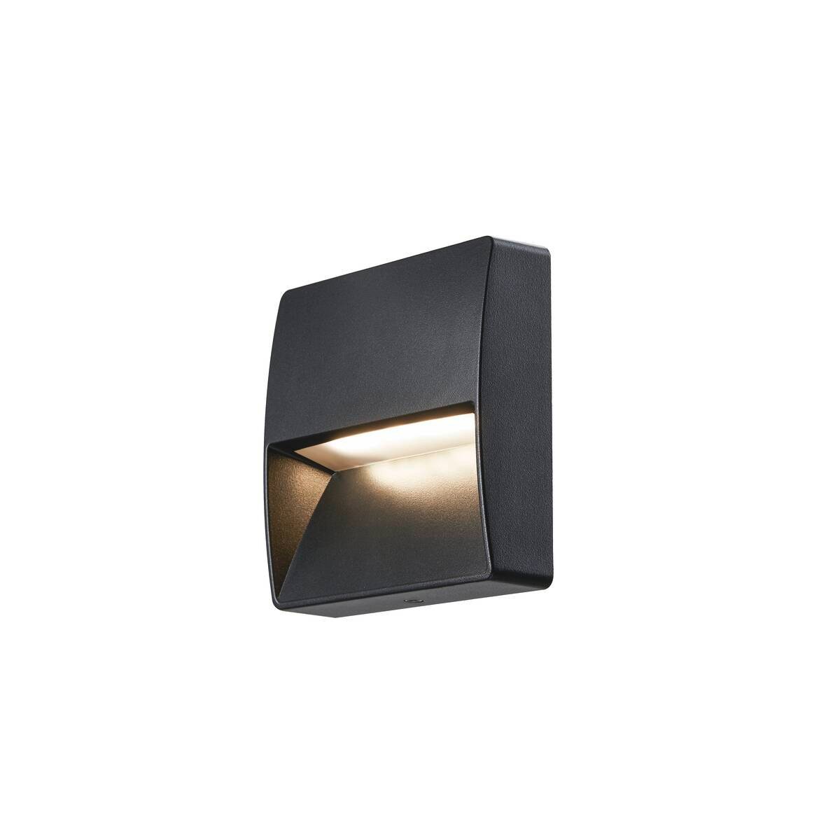 DOWNUNDER OUT, square WL  LED Wandaufbauleuchte, anthrazit, 3000K 2