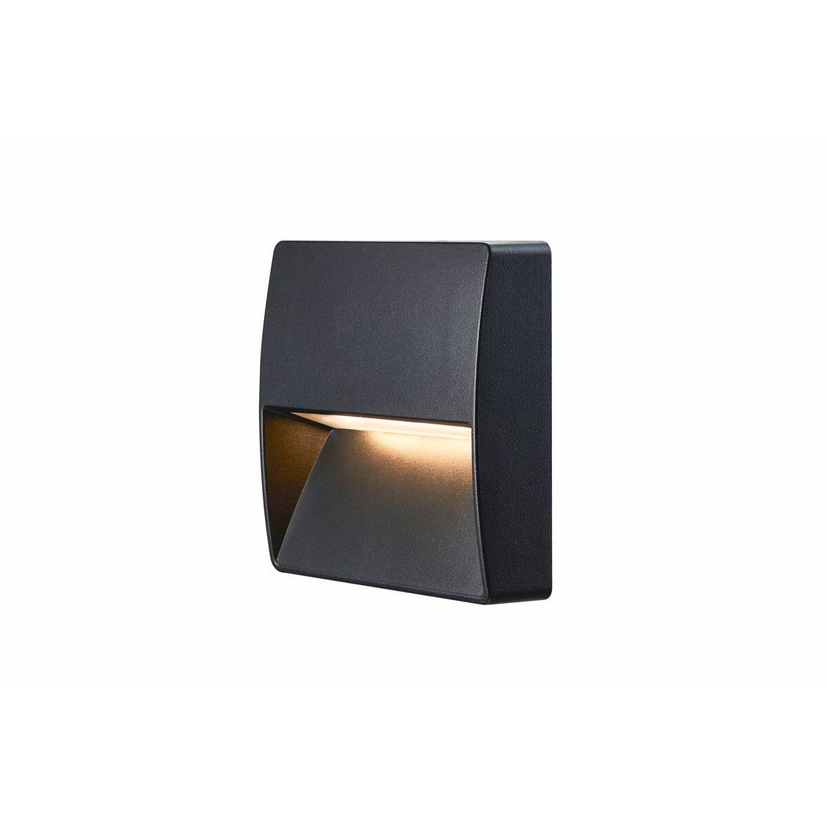 DOWNUNDER OUT, square WL  LED Wandaufbauleuchte, anthrazit, 3000K 3