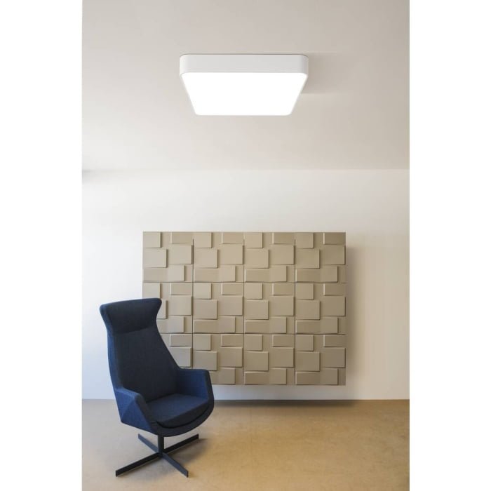 MEDO 60 SQUARE DALI, Indoor LED Deckenaufbauleuchte, weiß, 3000K 3