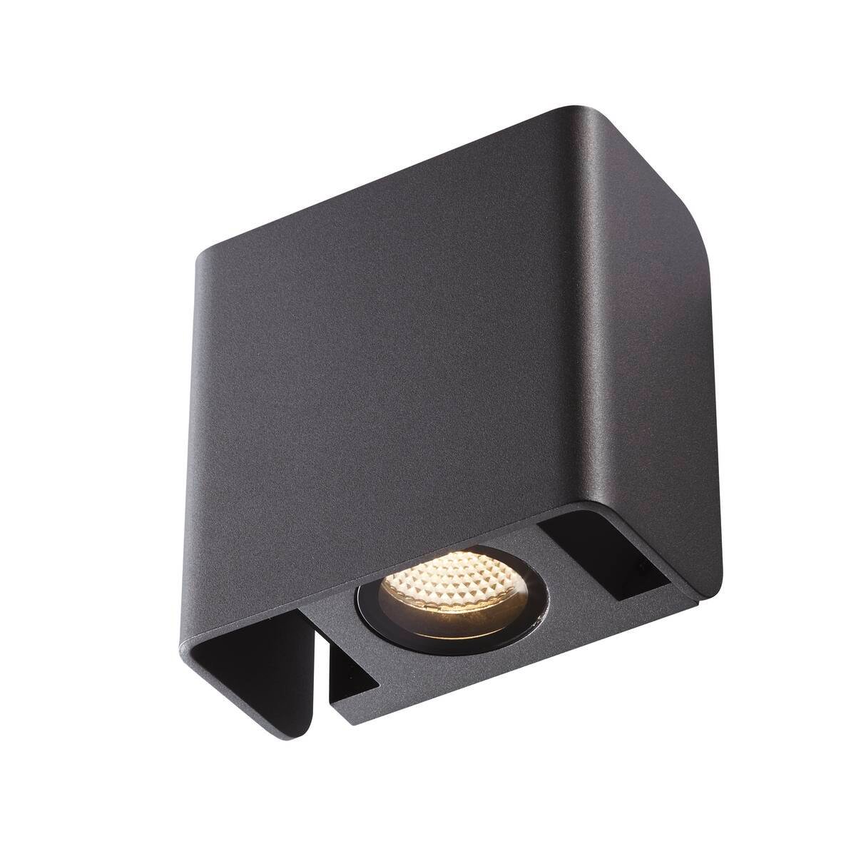 MANA OUT,  Wandaufbauleuchte, anthrazit, 3000K, IP65, dimmbar