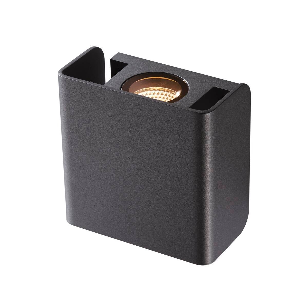 MANA OUT,  Wandaufbauleuchte, anthrazit, 3000K, IP65, dimmbar 3