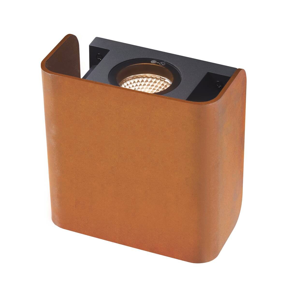 MANA OUT,  Wandaufbauleuchte, rost, 3000K, IP65, dimmbar 3