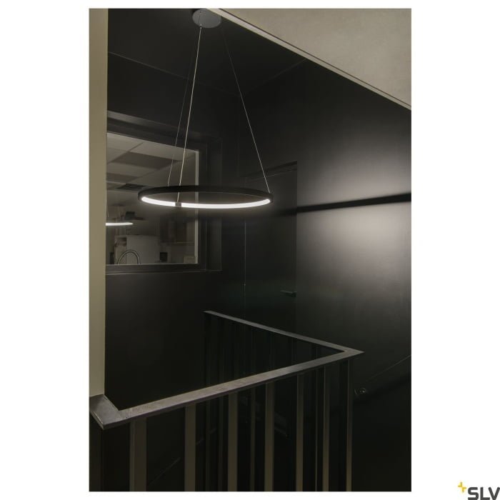 ONE 80 DALI,  LED Pendelleuchte, schwarz, 3000/4000K 5