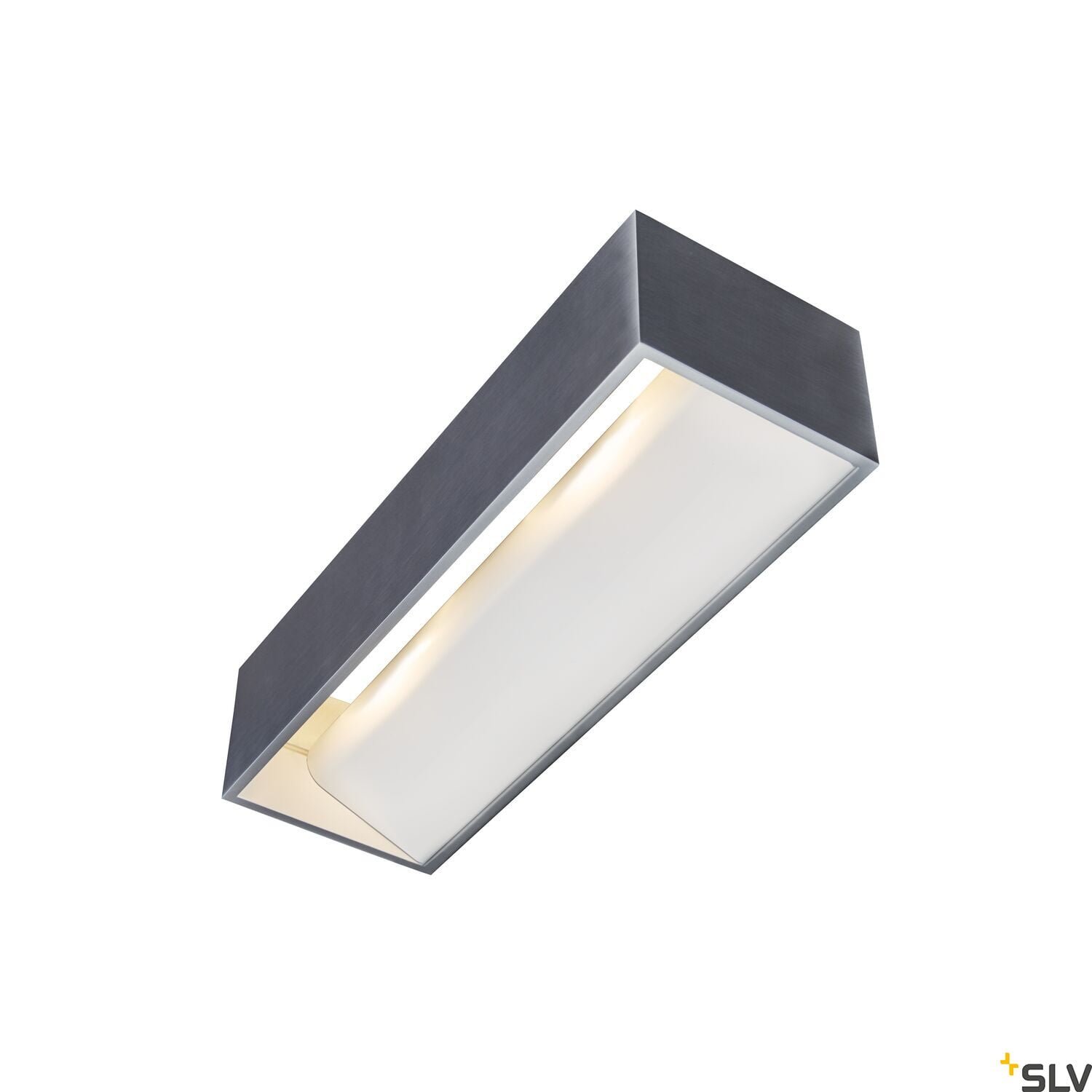LOGS IN L,  LED Wandaufbauleuchte, alu/weiß, 2000-3000K, DIM-TO-WARM