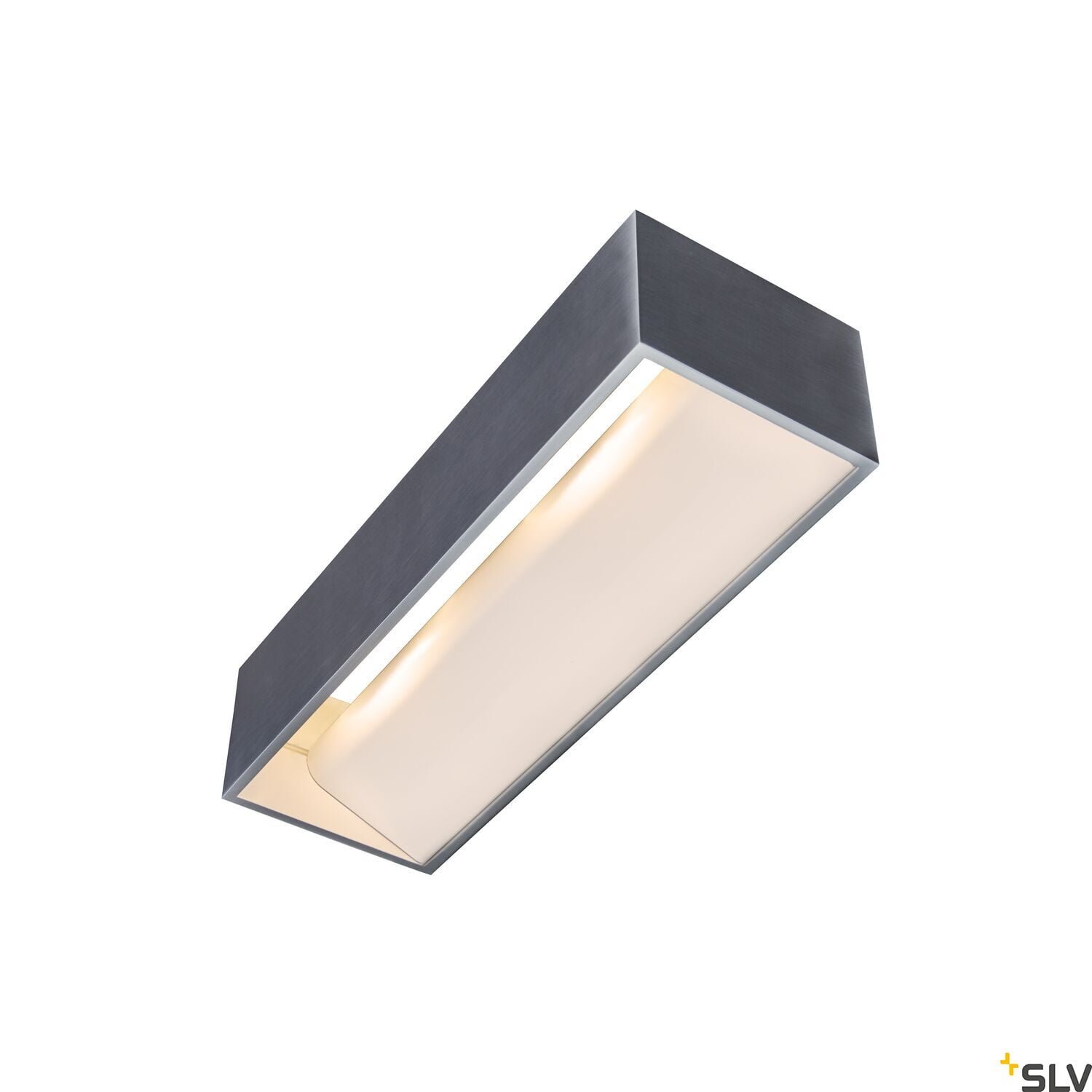 LOGS IN L,  LED Wandaufbauleuchte, alu/weiß, 2000-3000K, DIM-TO-WARM 3