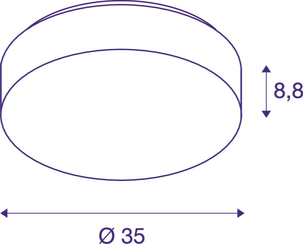 LIPSY® 40, LED  Wand- und Deckenaufbauleuchte, weiß, 3000/4000K 7