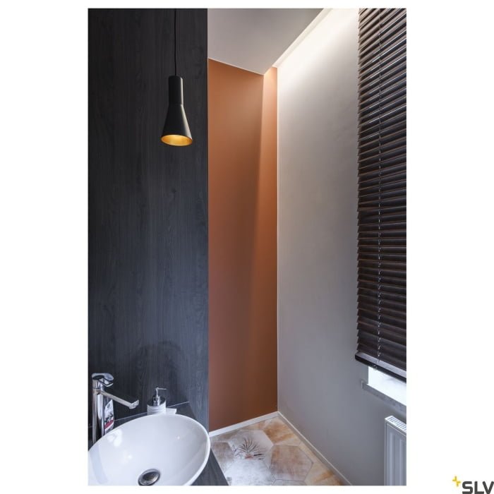 PHELIA 10,  Pendelleuchte, schwarz/gold 4