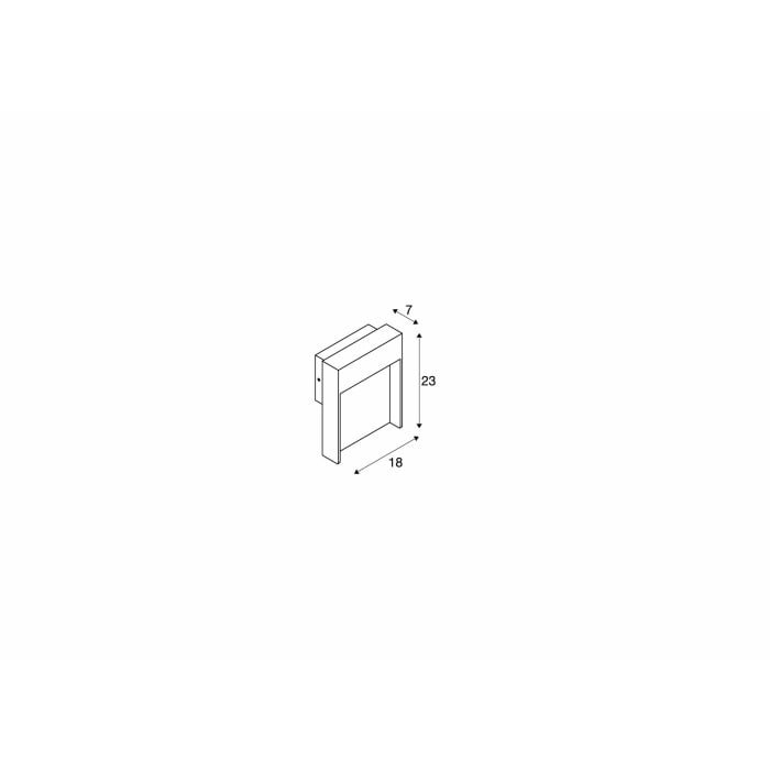 FLATT,  LED Wandaufbauleuchte, 3000K, IP65, anthrazit/braun 4