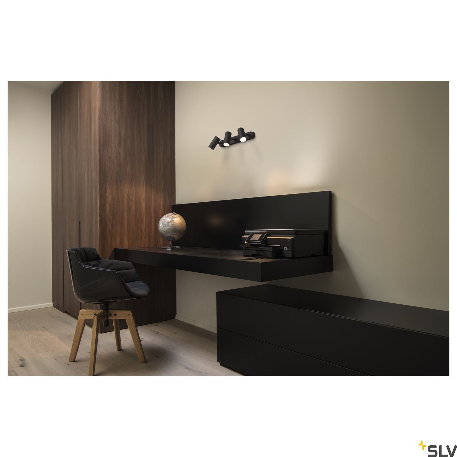 NOBLO,  LED Wand-Deckenaufbauleuchte, 2700K schwarz 4