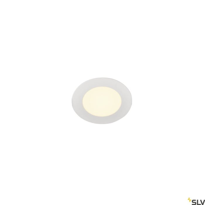 SENSER 12,  LED Deckeneinbauleuchte rund weiß 3000K LED