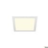 SENSER 24,  LED Deckeneinbauleuchte eckig weiß 3000K 1100lm 4