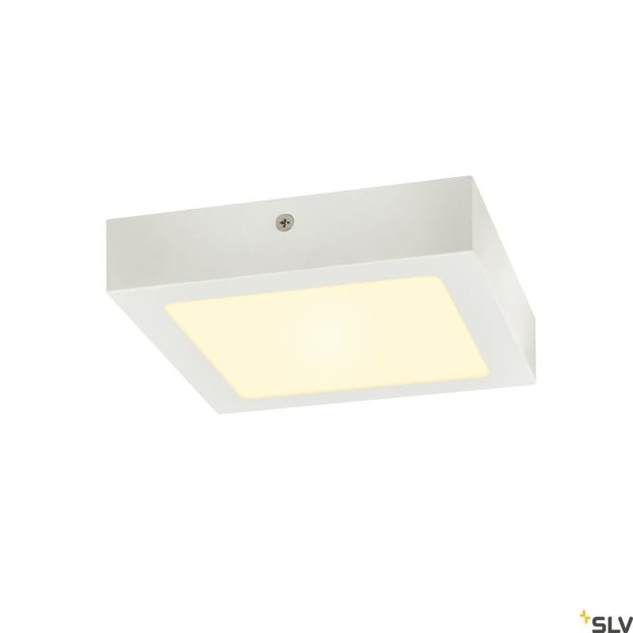 SENSER 18,  LED Deckenaufbauleuchte eckig weiß 3000K 3