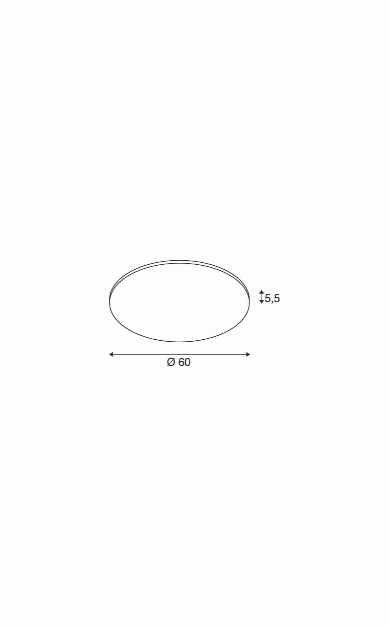 PANEL 60 DALI, Indoor LED Deckenaufbauleuchten rund weiß 3000K 3