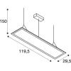 I-PENDANT PRO DALI,  LED Pendelleuchte UGR<19 grau 3000K 8
