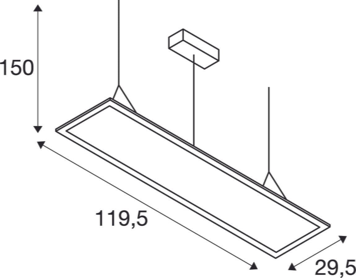 I-PENDANT PRO DALI,  LED Pendelleuchte UGR<19 grau 3000K 4