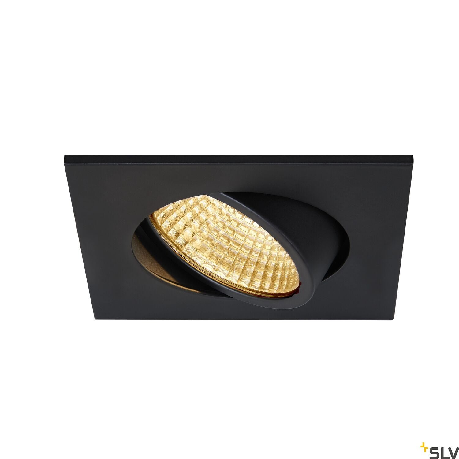 NEW TRIA 68 I CS,  LED Deckeneinbauleuchte schwarz eckig 2700K 38° inkl. Treiber Clipfedern