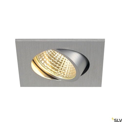NEW TRIA 68 I CS,  LED Deckeneinbauleuchte alu eckig 2700K 38° inkl. Treiber Clipfedern Aluminium 2