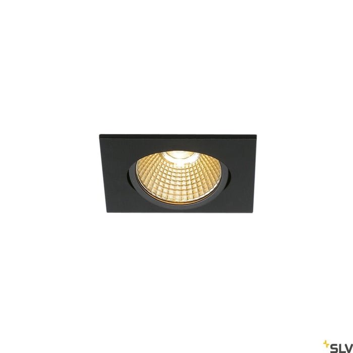 NEW TRIA 68,  LED Deckeneinbauleuchte schwarz 2700K eckig