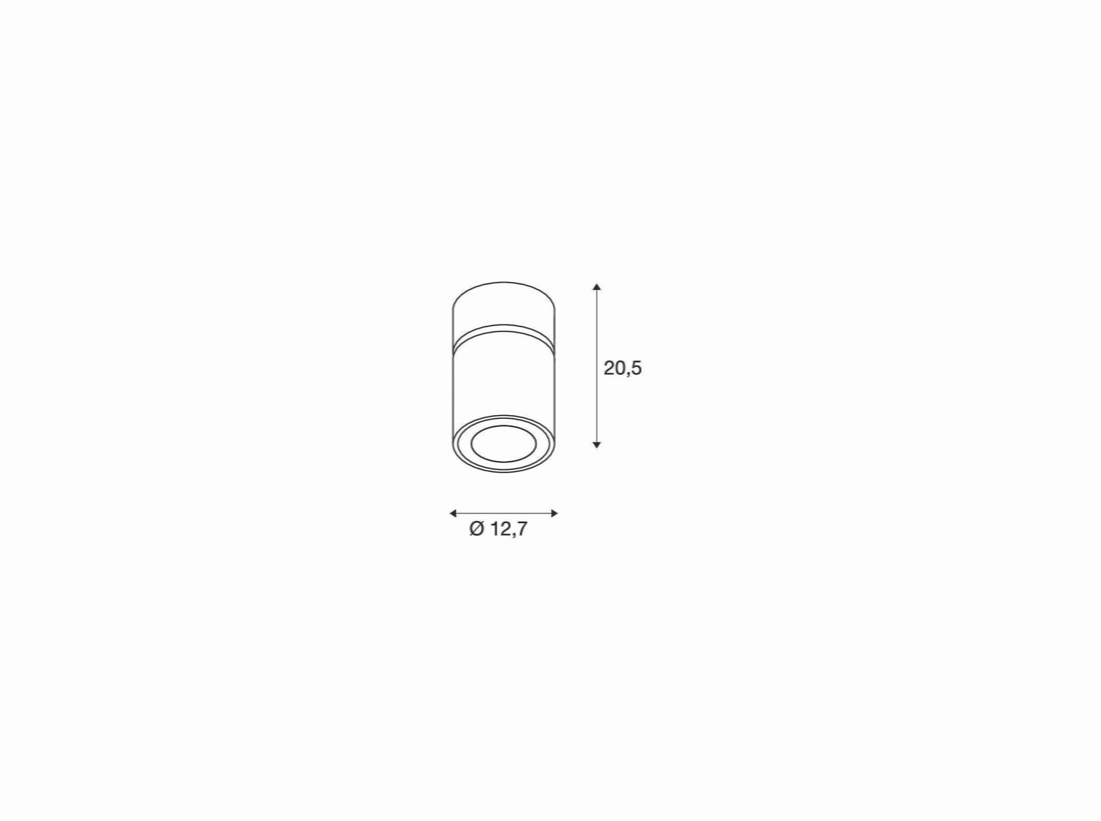 SUPROS CL, Indoor LED Deckenaufbauleuchte, rund, schwarz, 3000K, 60° Reflektor, CRI90, 3380lm 3